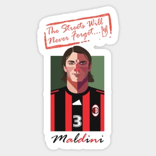 OG Ballers - The Streets series - PAOLO MALDINI Sticker